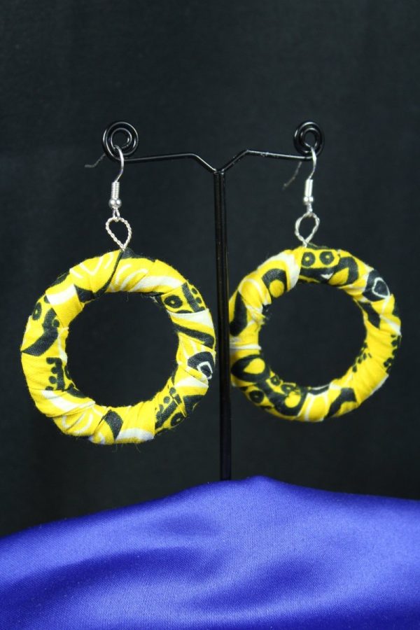 African Earrings in Yellow Zelnoor